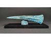ANCIENT BRONZE AGE AXE ON STAND - FANTASTIC PATINA