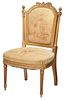 Louis XVI Style Tapestry Upholstered Side Chair