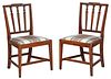 Pair of American Federal Mahogany Side Chairs