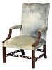 Chinese Chippendale Style Mahogany Library Chair