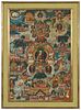 Framed Shakyamuni Buddha Thankga