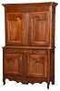 Provincial Louis XV Carved Fruitwood Cabinet