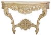 Louis XV Style Carved and Painted Console