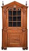 A Rare Maryland Chippendale Corner Cupboard