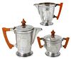 Indian Colonial Art Deco Silver Coffee Service
