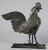 Copper rooster weathervane