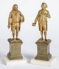 Pair of gilt bronze figures.