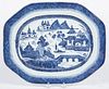 Chinese export porcelain Canton platter, 19th c.