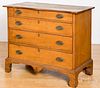New England Chippendale maple chest of drawers.