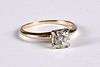 14K gold and diamond ring, size 7 1/2