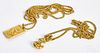 Two high grade gold necklaces