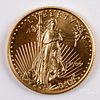 Liberty Eagle 1/4 ozt. fine gold coin.