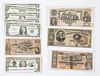 US paper currency, to include Confederate notes.