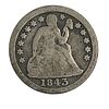 1843 Seated Liberty Dime Coin
