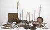 Large Lot Iron of Early Fireplace Items