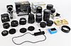 Group of Minolta 35mm Lenses and Accessories