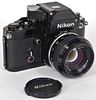 Nikon F2 Black Body Camera, Nikkor 50mm f/1.4