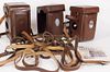 Group of 3 Rolleiflex Leather Cases and Straps