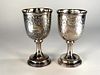 Pair of Silver Plated Goblets