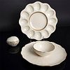 LOT OF 3 GILDED, CREAM COLORED LENOX CHINA PIECES