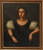 Continental School Portrait of a Woman 19th C. Oil