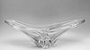 Daum France Art Glass Free Form Bowl