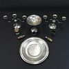9 pcs Sterling & Silver Plate