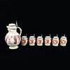 Seven (7) Pc Mettlach Beer Pitcher and Steins