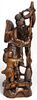 Chinese Carved Hardwood Sculpture of Fisherman