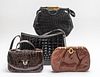 Designer & Exotic Handbags, Group of 4