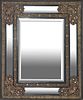 Baroque Style Repousse Framed Mirror