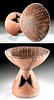Chinese Neolithic Bichrome Footed Vessel w/ TL