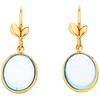 AQUAMARINES EARRINGS. 18K YELLOW GOLD. TIFFANY & CO., PALOMA PICASSO COLLECTION