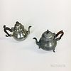 Two Pewter Teapots