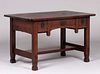 Stickley Brothers Three-Drawer Library Table c1910