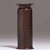 Albert Berry Hammered Copper Cylinder Vase c1920s