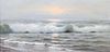 Nels Hagerup Painting California Sunset Waves c1910