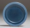 Paul Revere Pottery Blue Plate c1920s