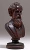 Charles Dickens Hand Carved Oak Bust c1900