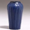 Hampshire Pottery #33 Matte Blue Vase c1910