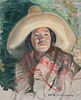 Mary Curtis Richardson Painting "Mexican with Sombrero"