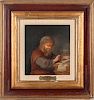 After Gerrit Dou (Flemish, 1613-1675) Galileo, Oil on board.