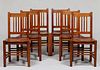 Set of 6 Stickley Brothers Spindled Side Chairs c1910