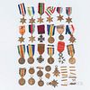 Group of British and Commonwealth Cap Insignia and Medals
