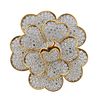 Van Cleef  &amp; Arpels 18K Gold 17.95ctw Diamond Flower Brooch Pin