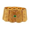 Cazzaniga 18k Gold Emerald Bracelet 