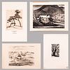A Group of Four Prints by Various Artists, 19th/20th Century,