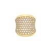 Cartier France Concave 4.20ctw Diamond 18k Gold Ring 