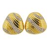 Tiffany &amp; Co 18k Gold Diamond Earrings 