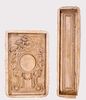 Two Cast Plaster Decorative Wall Inserts, 20th Century,